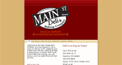 Desktop Screenshot of mainstreetdeli.net