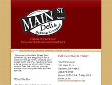 Tablet Screenshot of mainstreetdeli.net